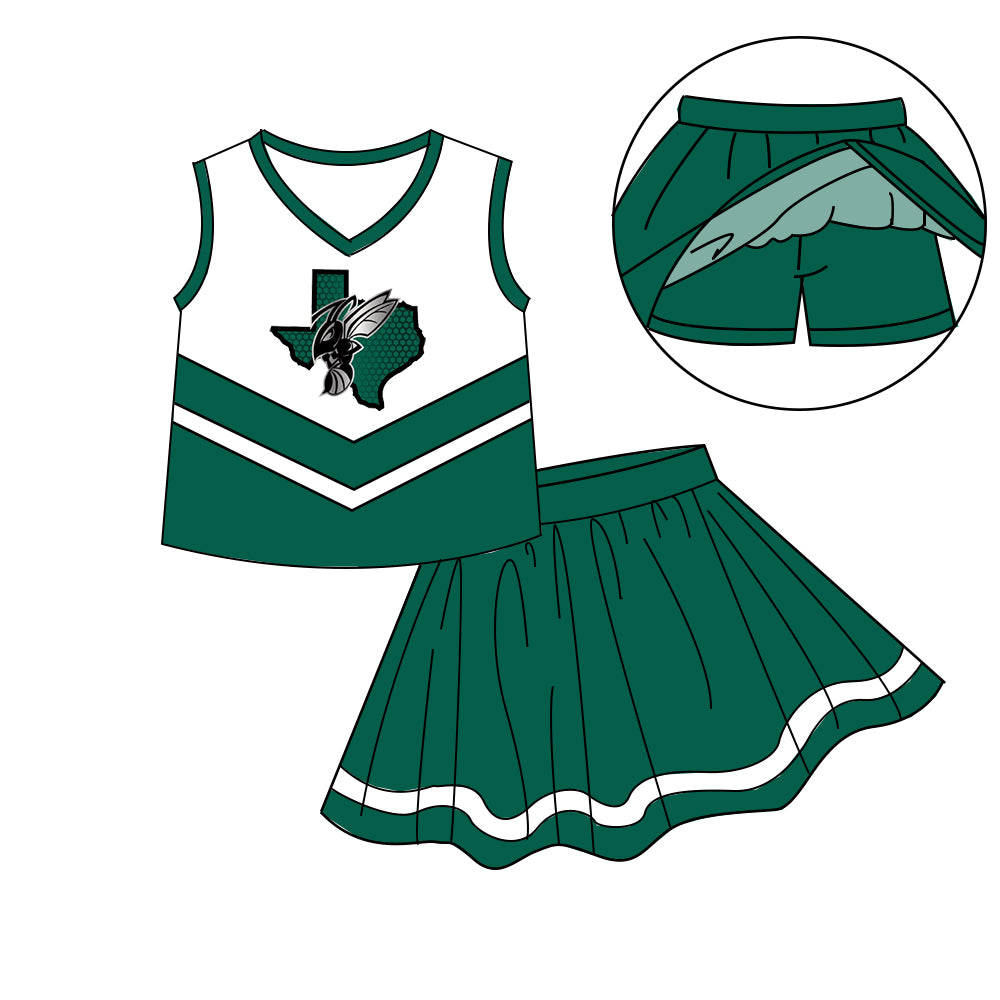 Custom  baby girls  Cheerleading dress set     MOQ3  D 7.11