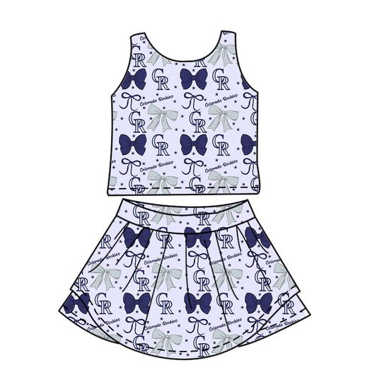 Custom Baby Girls Colorado Rockies dress set D 6.20