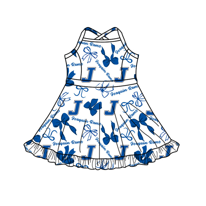 Custom Baby Girls Joaquin Rams team dress  D 8.11