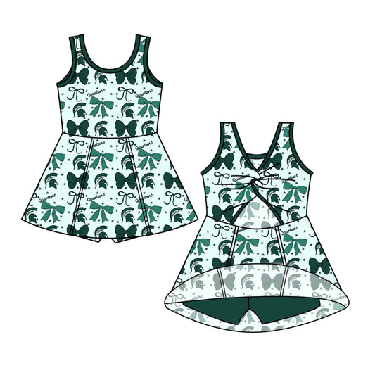 Custom  baby girl Michigan State Spartans team dress  D 6.27
