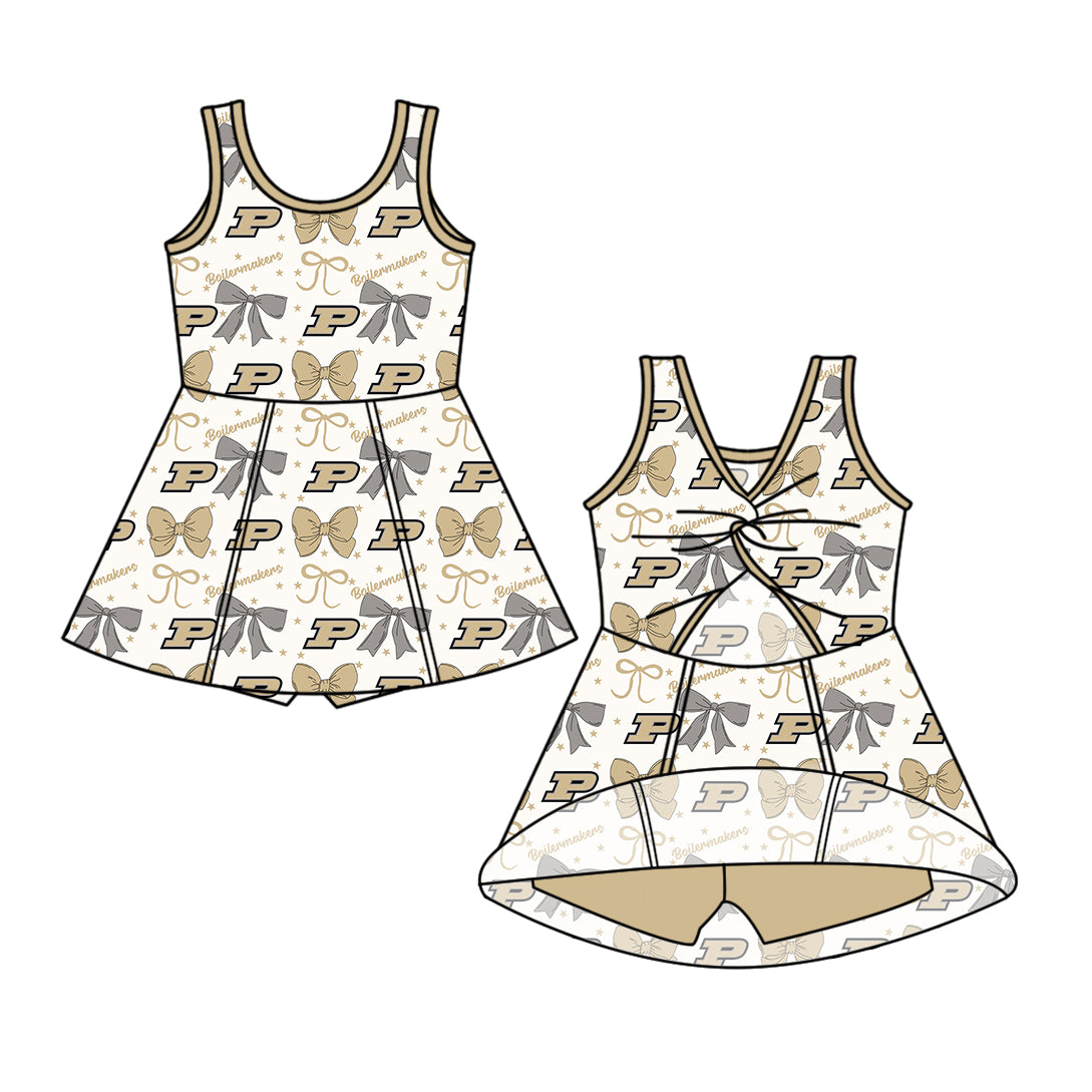 Custom  baby girl   Purdue Boilermakers team dress  D 6.28