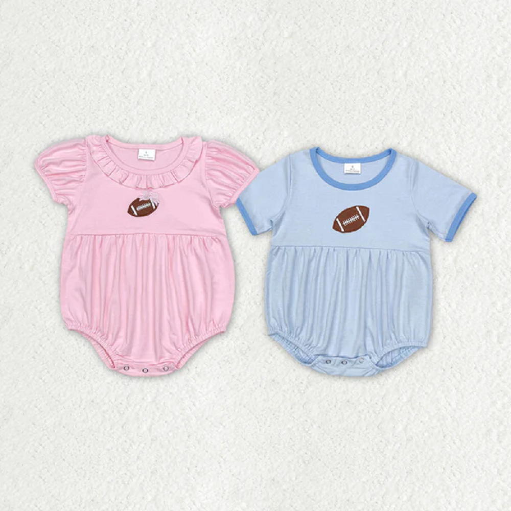 Match Baby Infant Girls Boys Football Short Sleeve Rompers D 3.26