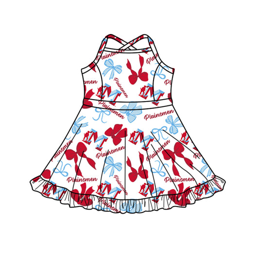 Custom Baby Girls Plainsmen team dress  D 818