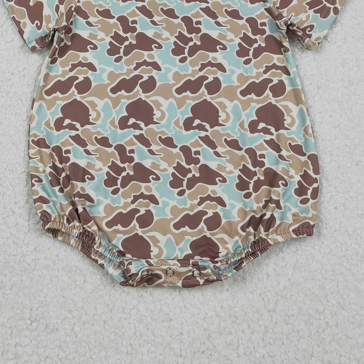 Baby Boys Southern Khaki Camo Rompers Short Sleeve Comfortable Soft Cotton Baby Outfit for Boys