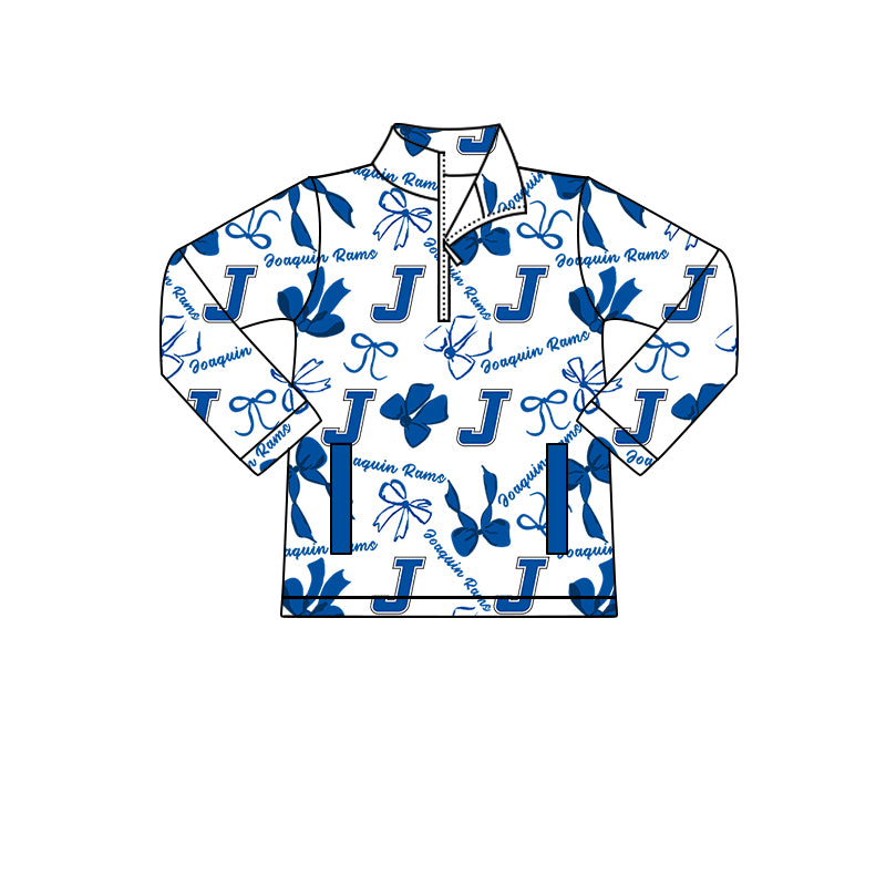 Custom Baby Girls Joaquin Rams Team Long Top D 8.11