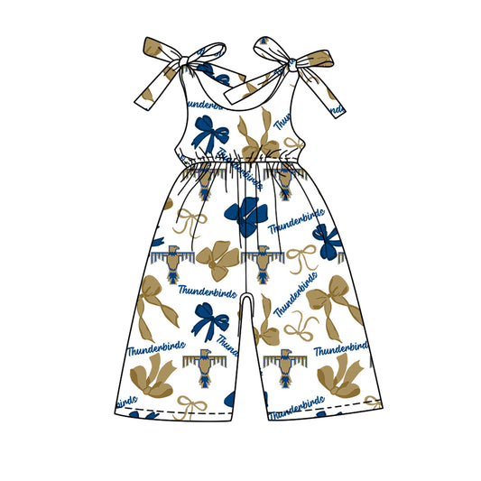 Custom  baby girls Tigers team jumpsuit    MOQ3  D 7.25