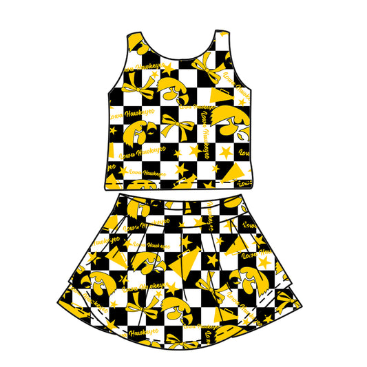 Custom  baby girl  Lowa Hawkeyes team dress  D 6.30