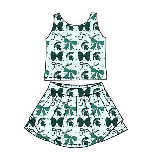 Custom  baby girl Michigan State Spartans team dress  D 6.27