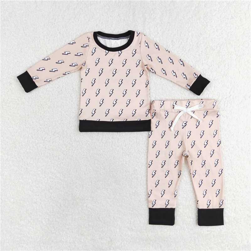 Match Baby Boys Western Brother Sibling Top Pants Pajamas Clothes Sets