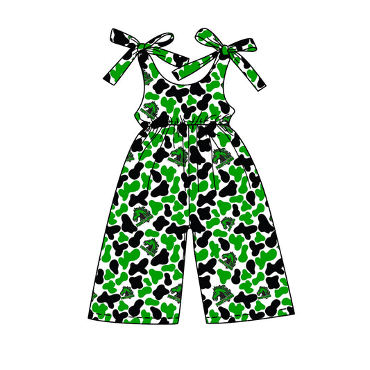 Custom Baby Girls Mustangs team jumpsuit  D 8.5