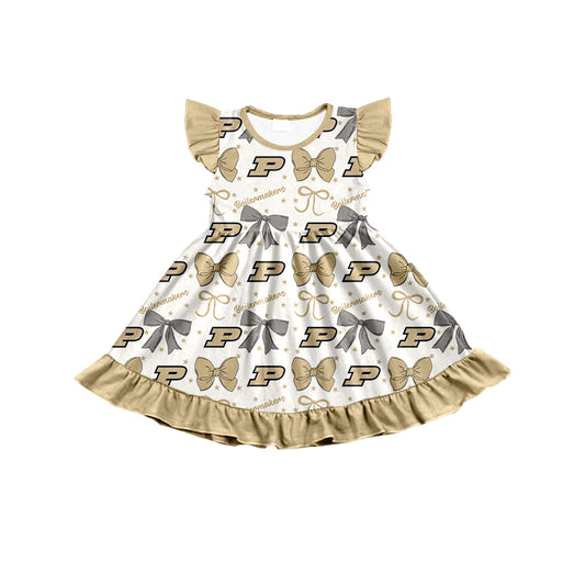 Custom baby girl Purdue Boilermakers team dress D 6.28