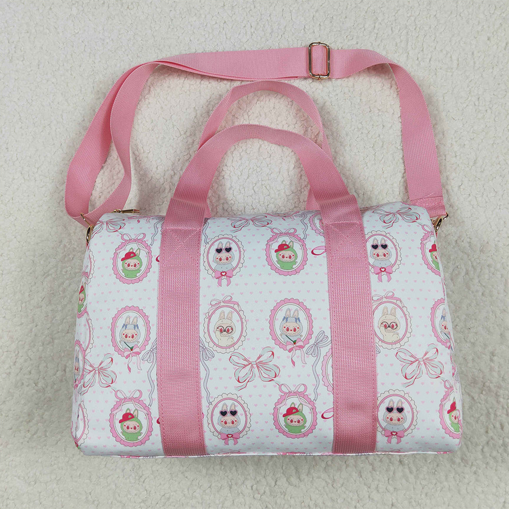 BA0301 Cartoon mirror pink and white gym bag  D 4.25