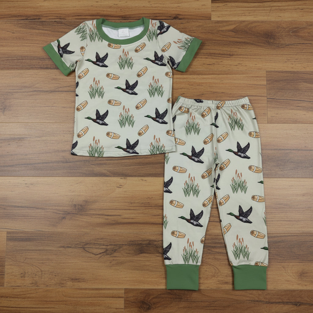 mallard lake short sleeve boy pajama set
