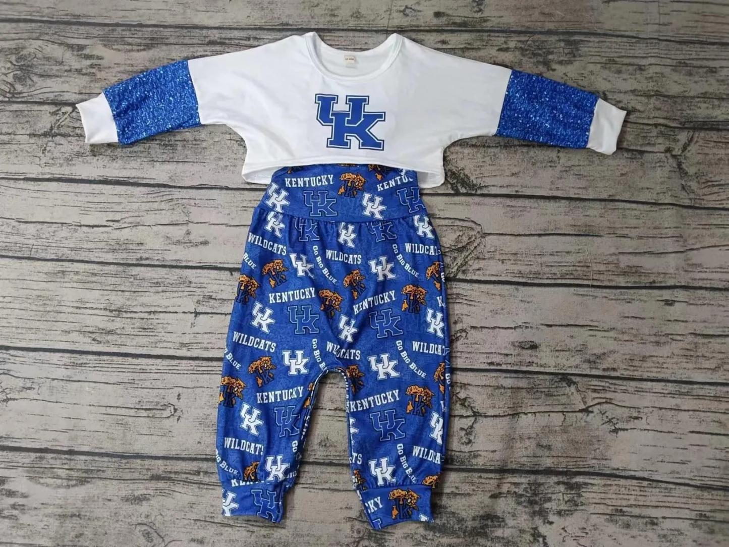 MOQ 3PCS Custom 2pcs state girl outfit UK