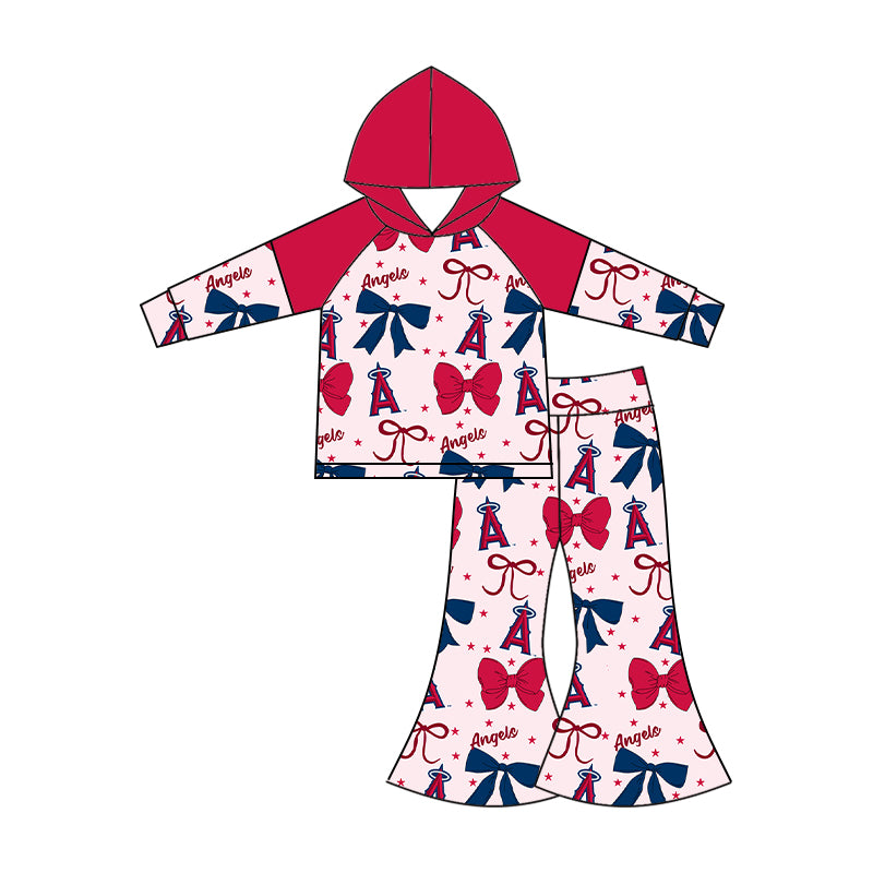 Custom match  los angeles angels baby girls clothes   D 6.17