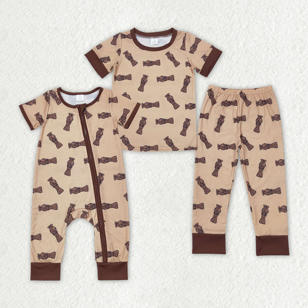 Match Bamboo Baby Boys Camo Duck Call Sibling Brother  Pajamas Clothes Sets