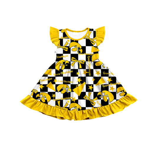 Custom  baby girl  Lowa Hawkeyes team dress  D 6.30