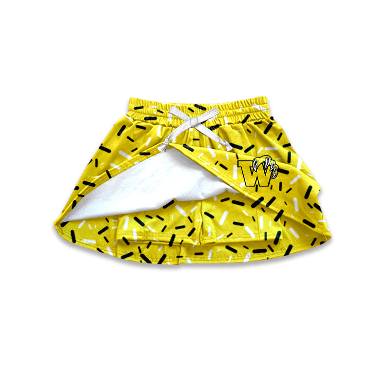 Custom  Baby Girls Winona Wildcats Team Sports dress D 7.7