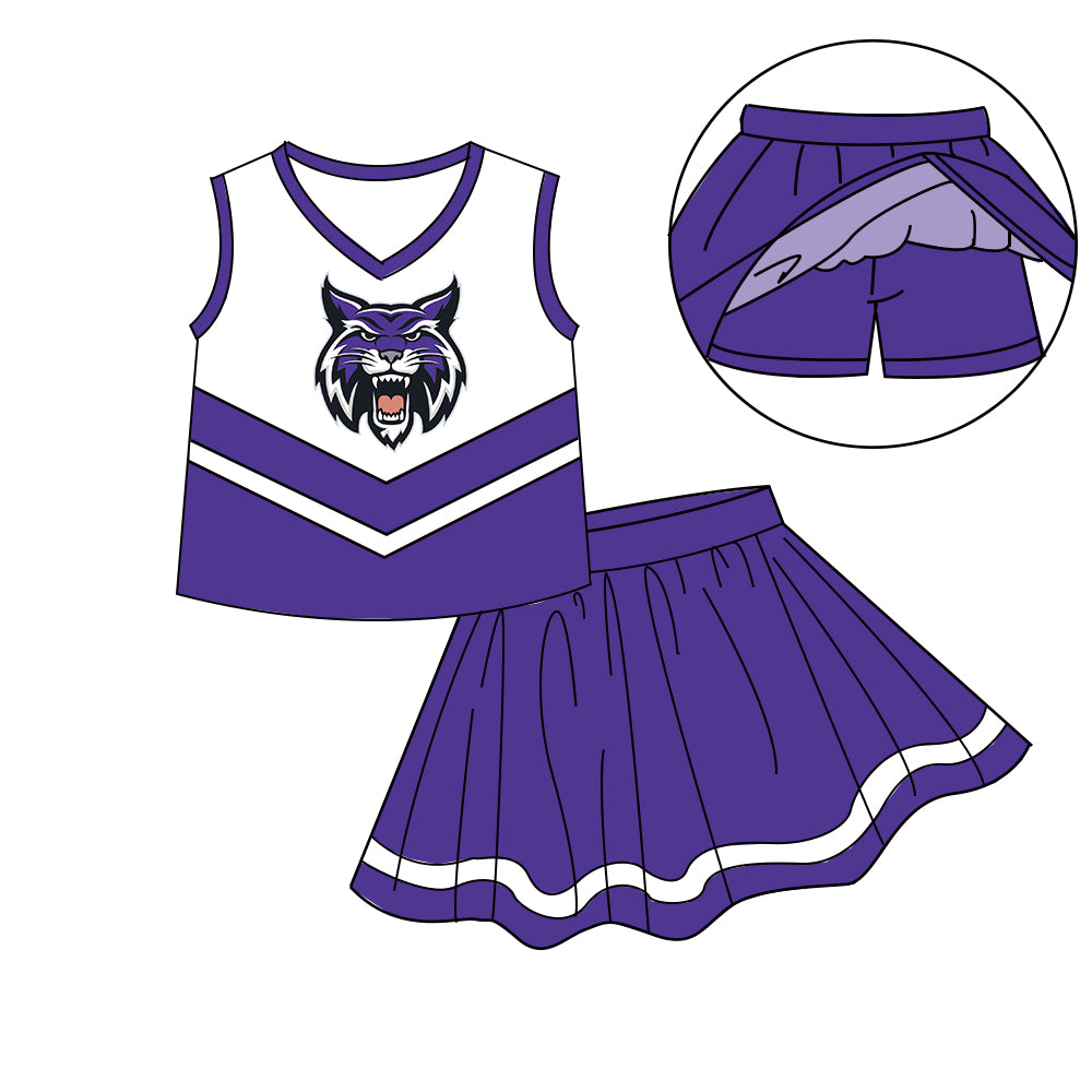 Custom  baby girls Cheerleading dress set     MOQ3  D 7.9