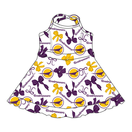 Custom Roadrunners  baby girl dress  MOQ3 D 7.30