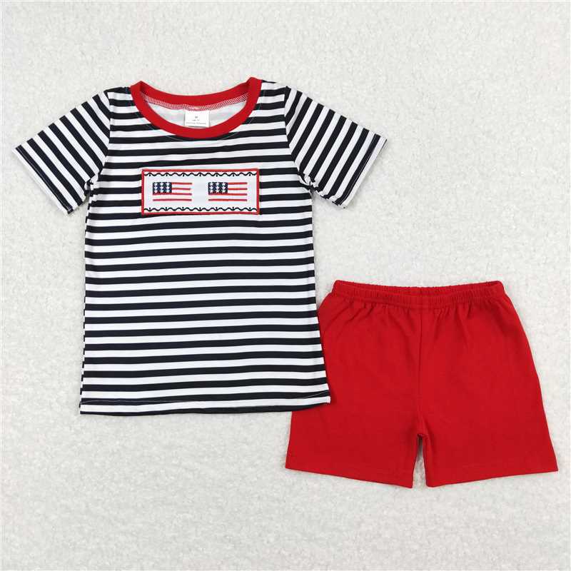 Match Baby Girls Flag 4th Of July Sibling Rompers Dresses Clothes Sets D 814 05