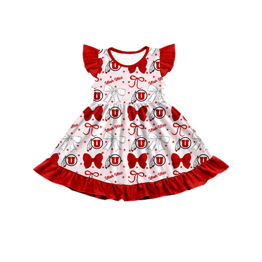 Custom baby girl Utah Utes team dress D 6.26