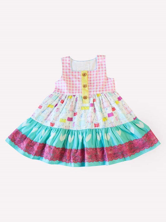 Custom Baby Girls floral dress D 5.28