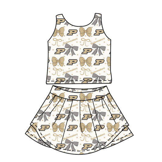 Custom baby girl Purdue Boilermakers team dress D 6.28