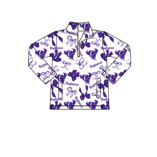 Custom Baby Boys Cross Plains Buffaloes Team Long Top D 8.9