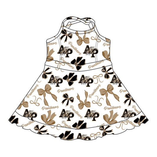 Custom Baby Girls Panthers team dress D 6.12