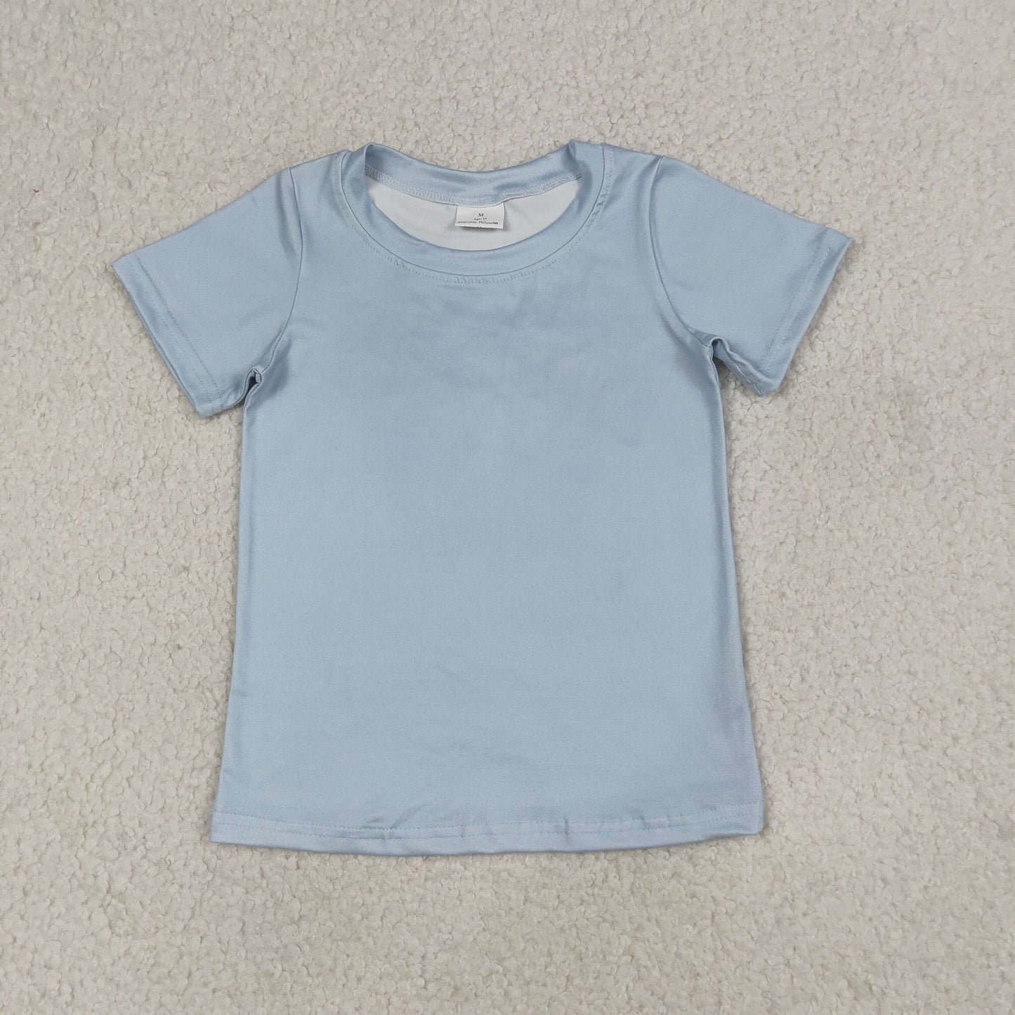 BT1251 unisex child i hit bombs baseball print blue tee