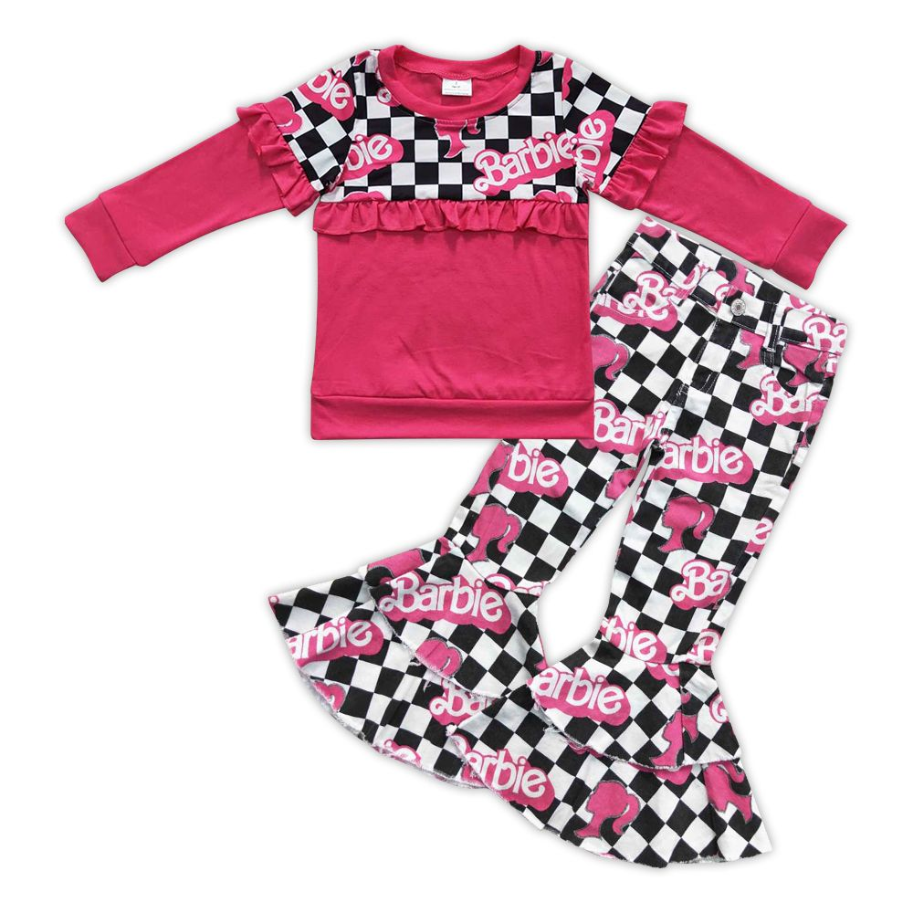PINK top  + pink jeans set