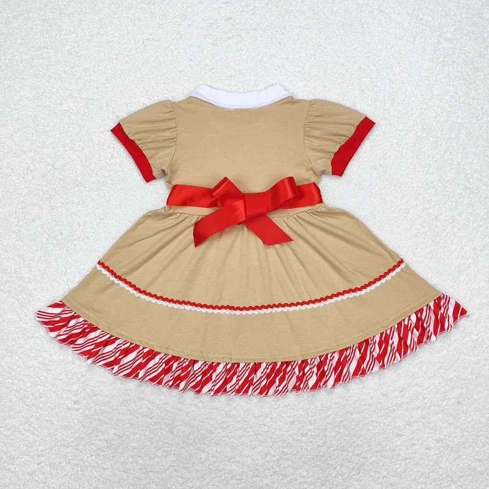 Match Baby Girls Christmas Gingerbread Bummie Sets Dresses