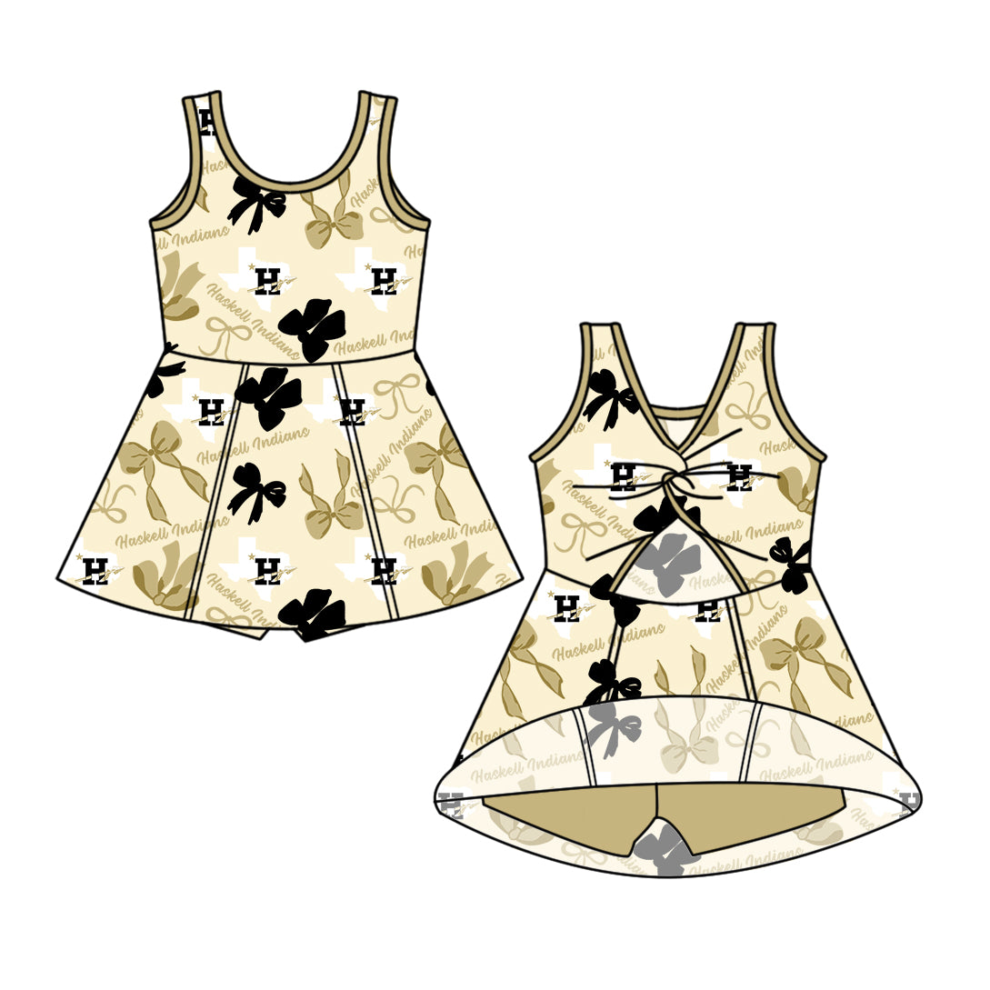 Custom Baby Girls Haskell Indians team dress  D 6.12