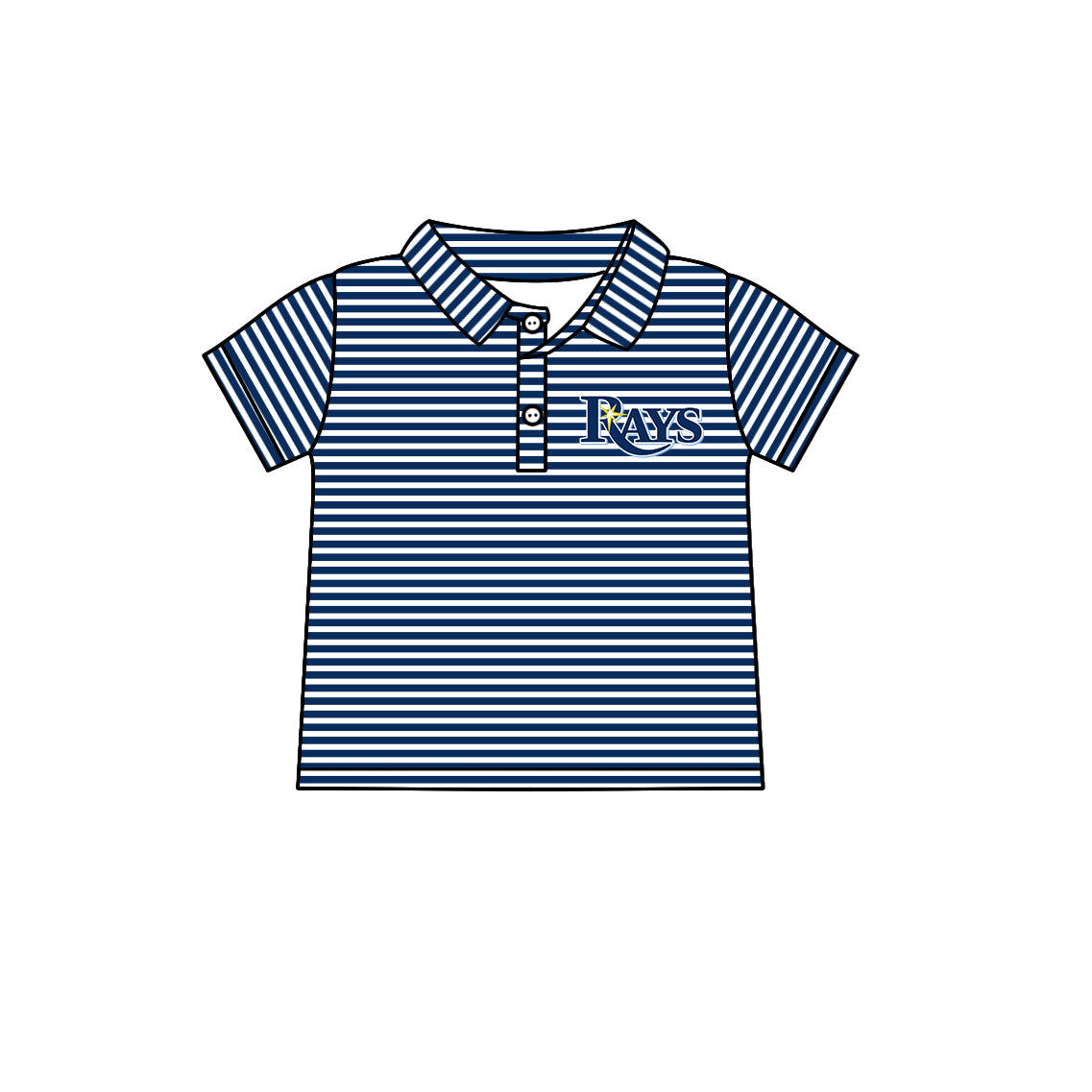 Custom  children tampa bay rays  team top  D 6.23