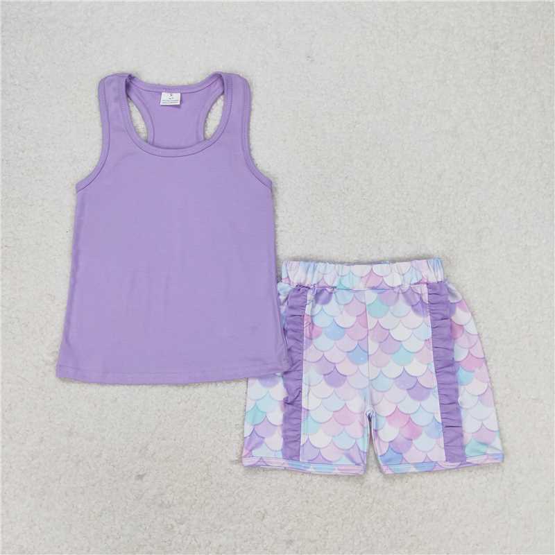 Match Baby Girls Vest Bows Top Sibling Sister Floral Shorts Clothes Sets