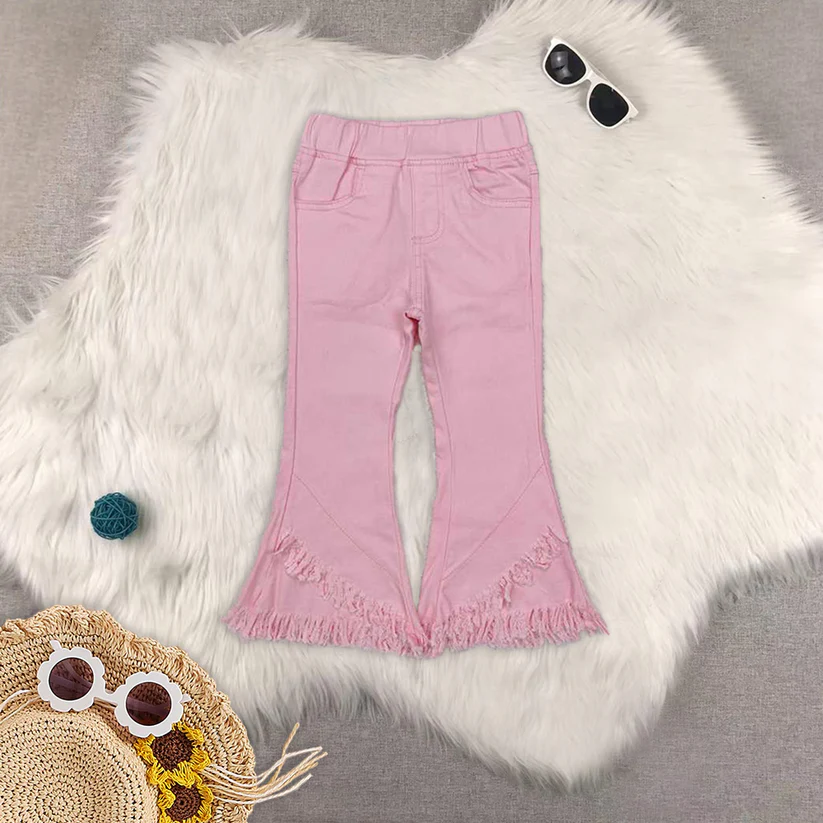 Match Baby Girls Floral JeansFlared Ripped  2025 5.26