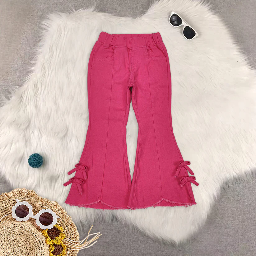 Match Baby Girls Floral JeansFlared Ripped  2025 5.26