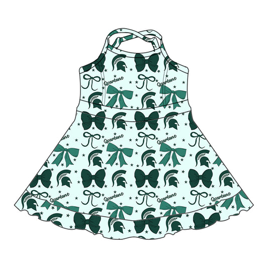 Custom  baby girl Michigan State Spartans team dress  D 6.27