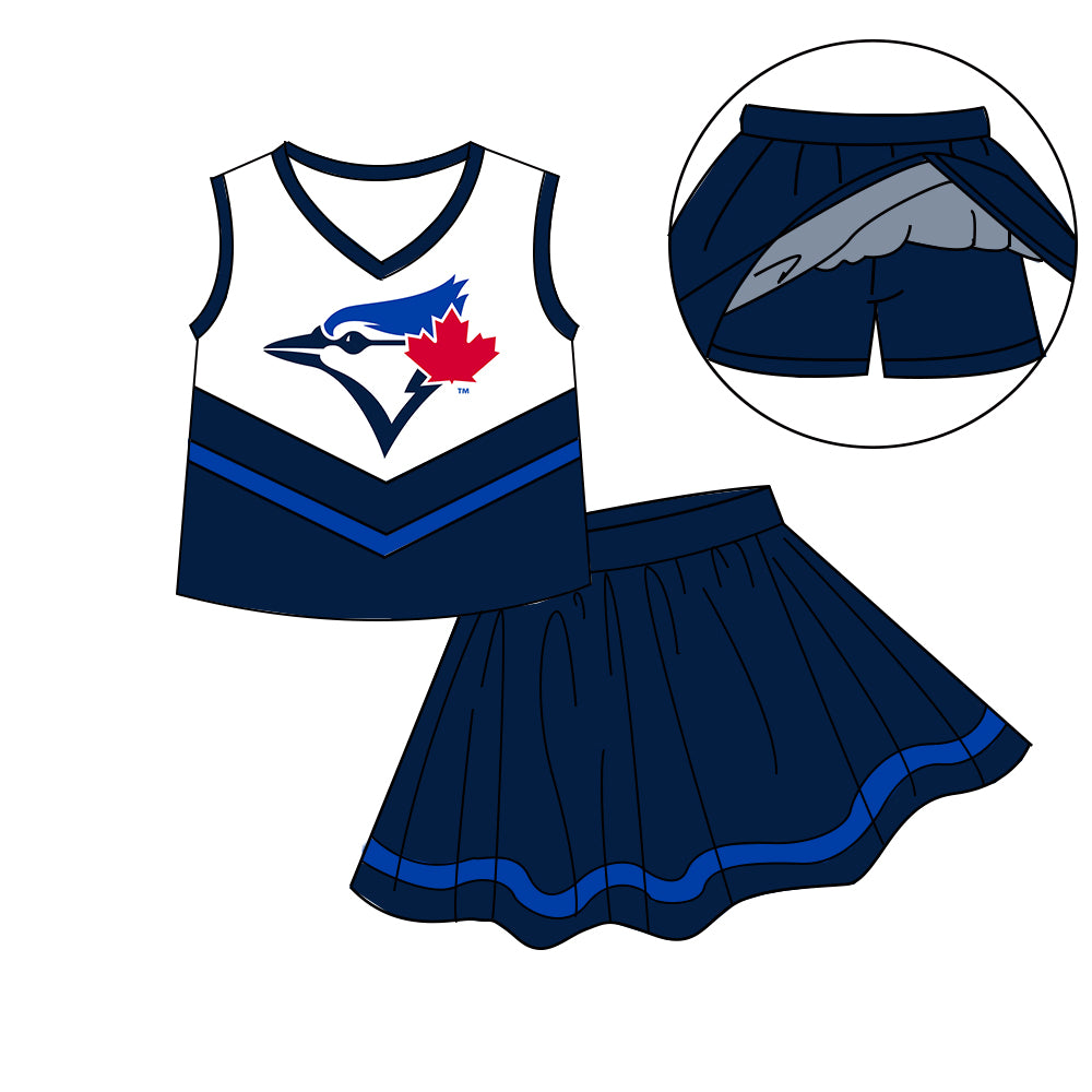 Custom  baby girls Cheerleading dress set     MOQ3  D 7.9