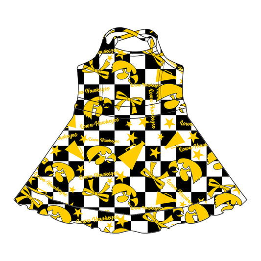 Custom  baby girl  Lowa Hawkeyes team dress  D 6.30
