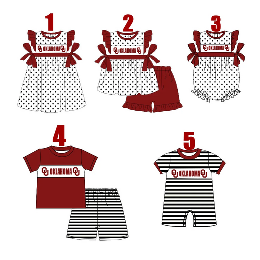 Custom Match ball team  baby girls boys clothes   MOQ3