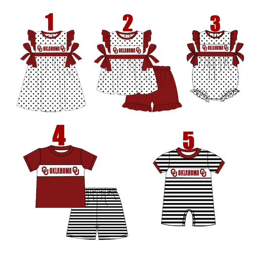 Custom Match ball team baby girls boys clothes MOQ3