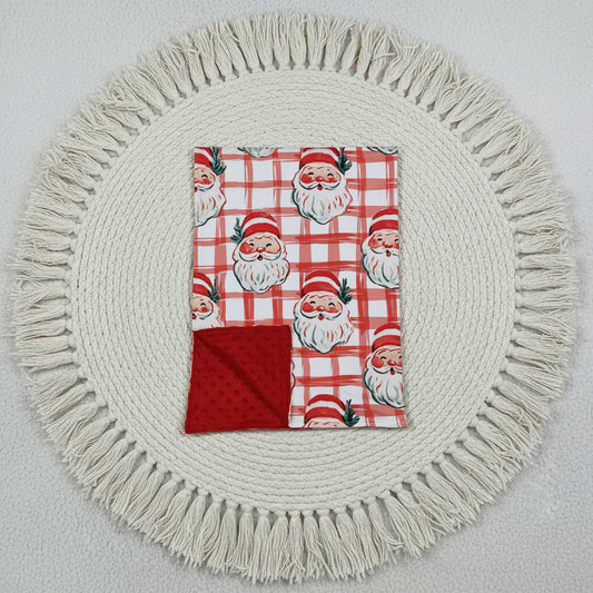 santa print baby blanket