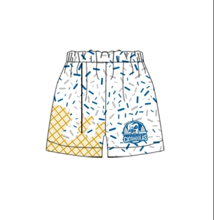 Custom Baby Boys Blue Dog Team Shorts Bottoms MOQ 3 D 2.19
