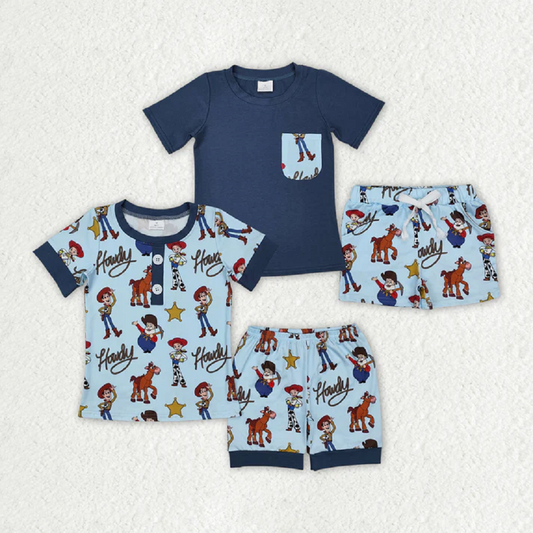 Match Baby Boys Toys Short Sleeve Shirt Shorts Pajamas D 3.3