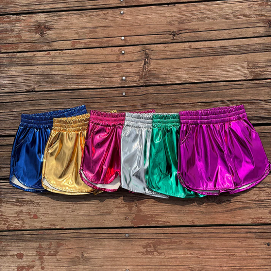 Match Baby Girls Pocket Leather Elastic Bottom Shorts D 3.11