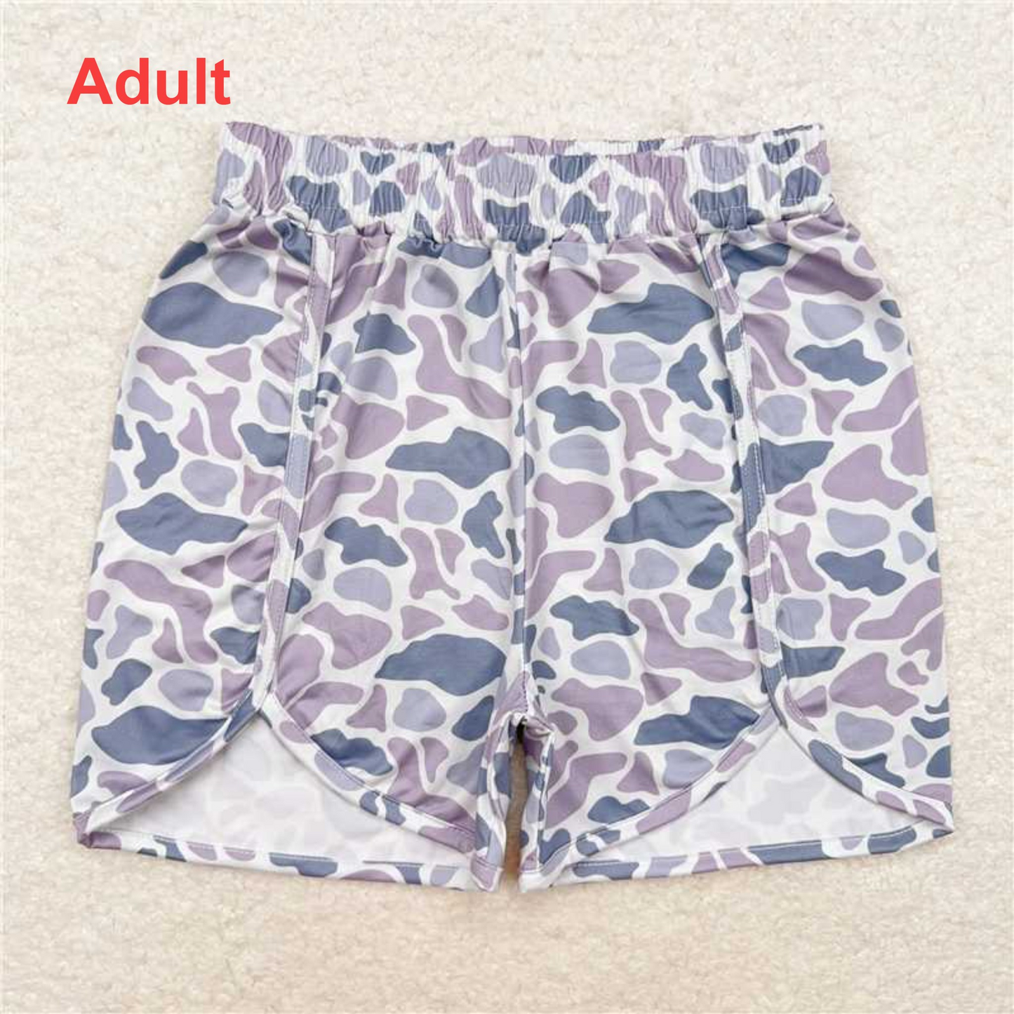 Match Family Baby Girls Boys Grey Camo Summer Shorts Bottoms  D 3.13