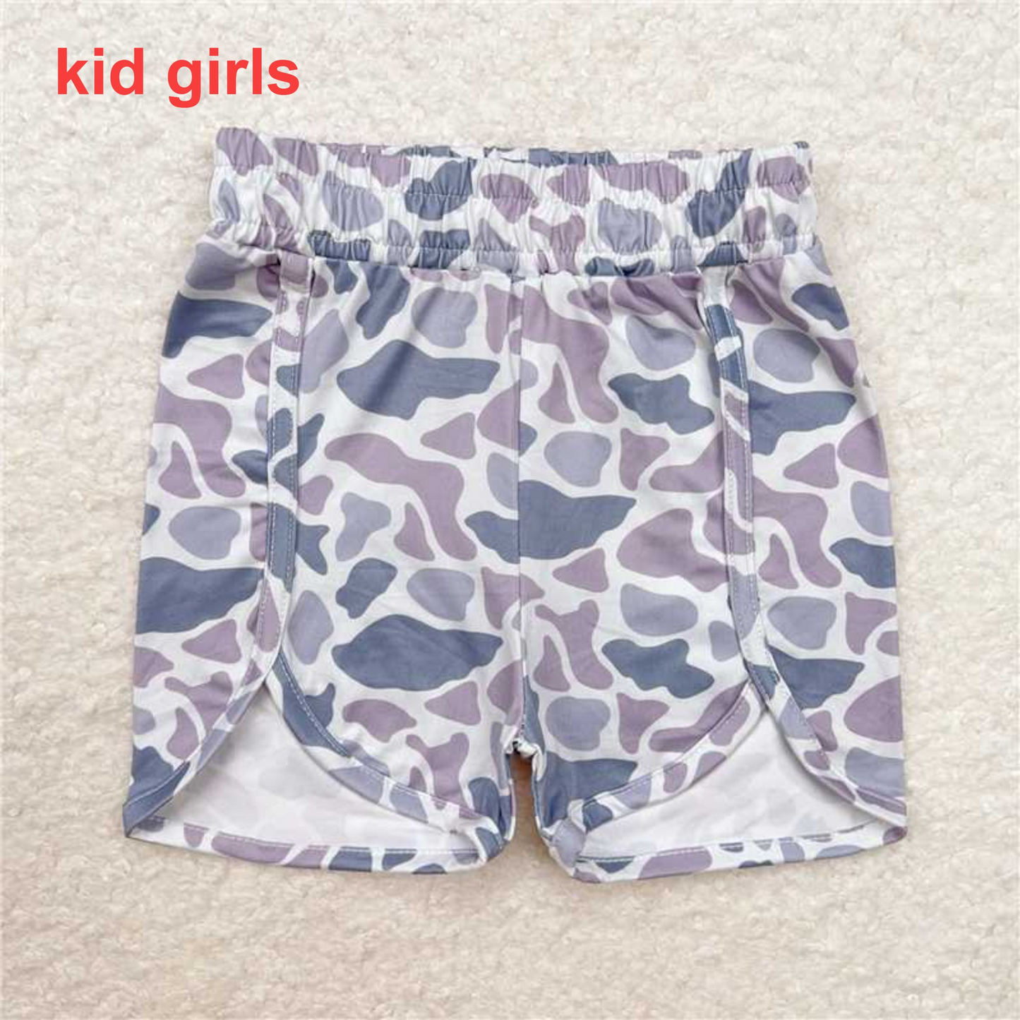 Match Family Baby Girls Boys Grey Camo Summer Shorts Bottoms  D 3.13