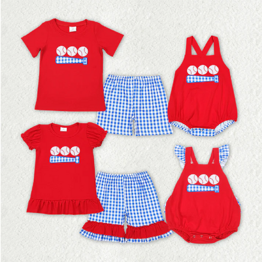 Match Baby Kids Baseball Embroidery Designs Set Romper   D 3.13